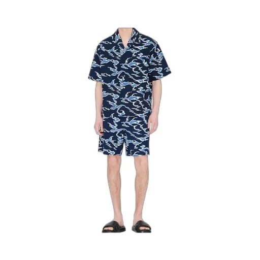 Hawaiian Short Sleeve Shirt Kenzo Ocean Camo