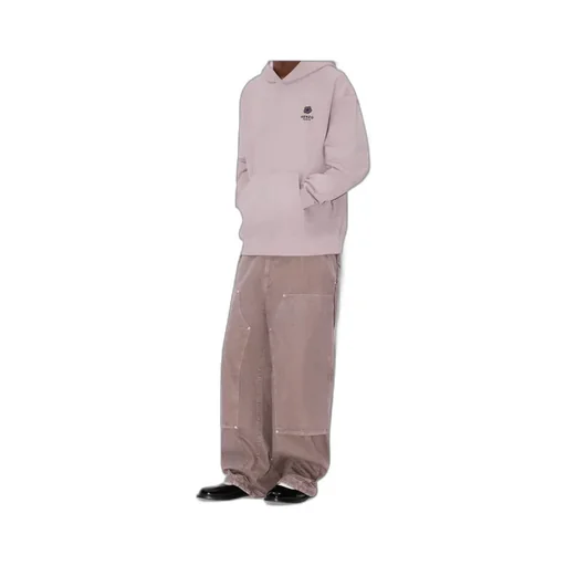 Embroidered Oversized Hoodie Boke Flower