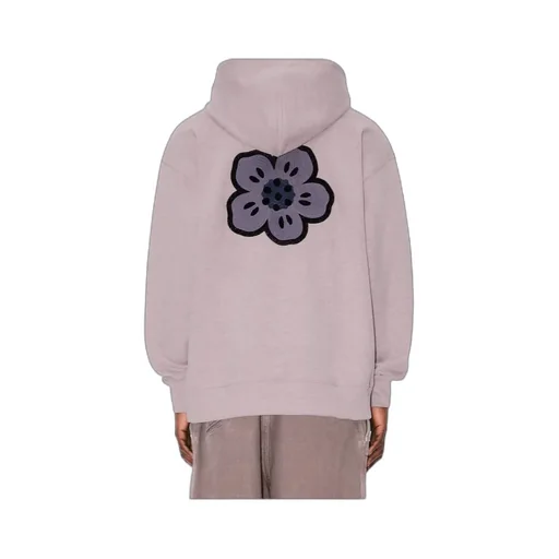 Embroidered Oversized Hoodie Boke Flower
