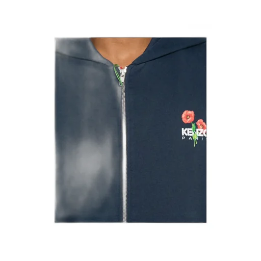 Logo Printed Zipped Hoodie