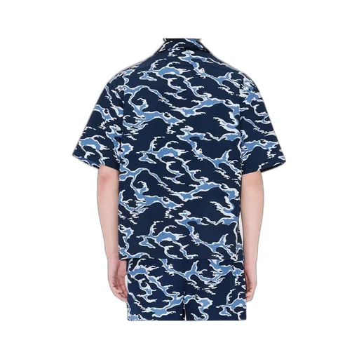 Hawaiian Short Sleeve Shirt Kenzo Ocean Camo