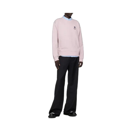 Embroidered Sweatshirt Boke Flower