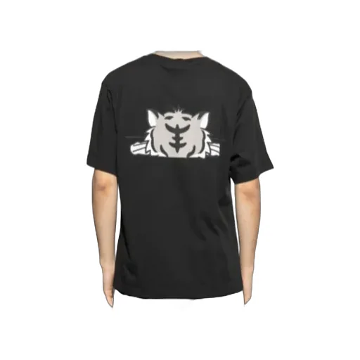 Happy Tiger Printed Crewneck T-Shirt