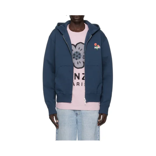 Logo Printed Zipped Hoodie