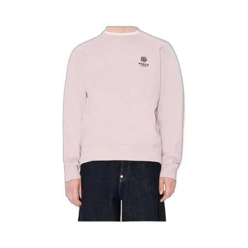 Embroidered Sweatshirt Boke Flower