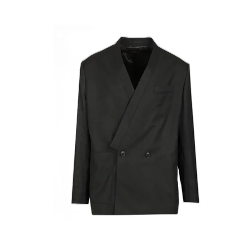 Double-Breasted Tailored Kimono Jacket