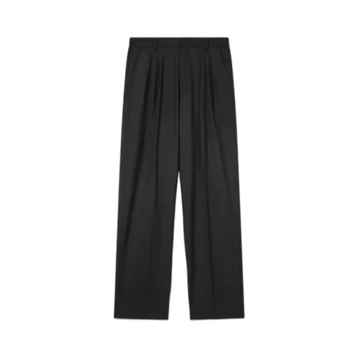 Pleated Tailored Pants In Wool Jacquard Kenzo Weave