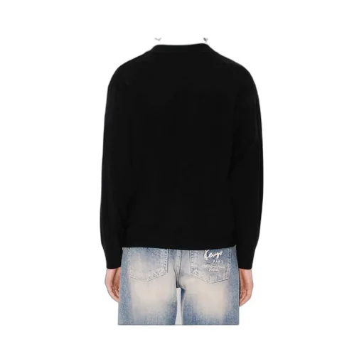Embroidered Cardigan In Merino Wool Boke Flower