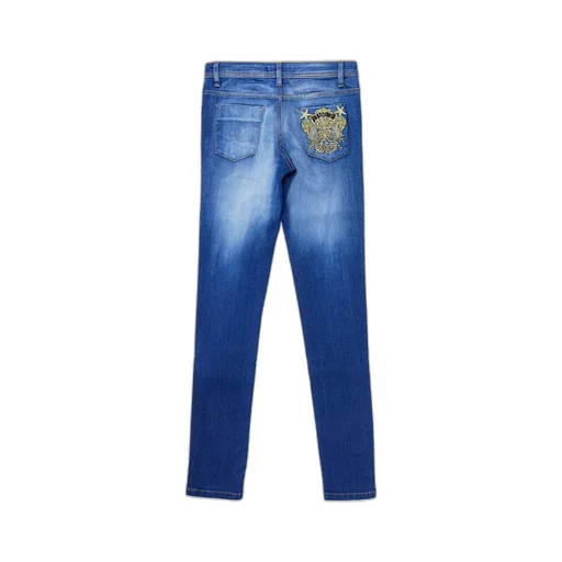 Logo Embroidered Jeans