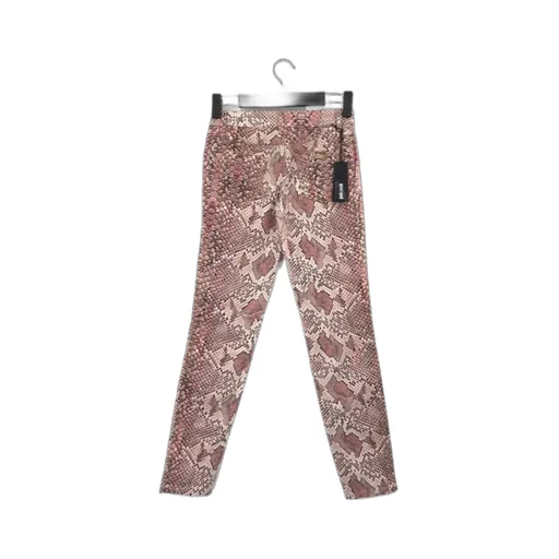 Snake Pattern Denim Pants