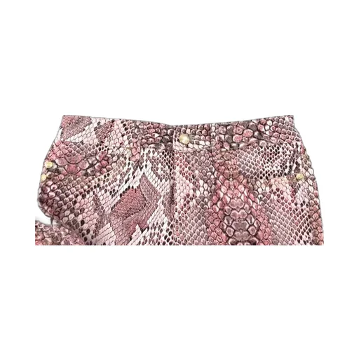 Snake Pattern Denim Pants