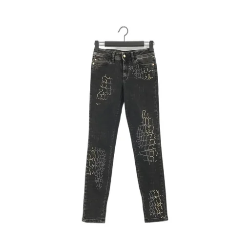 Five-Pocket Used Denim Pants