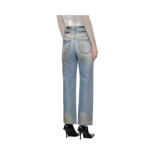 Double Waist Dirty Jeans