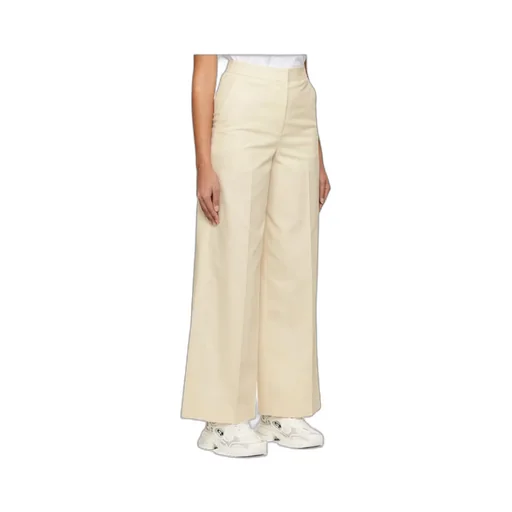 Diagonal Plaid Pleated Casual Pants