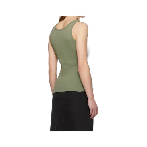 Round-Neck Ribbed Vest