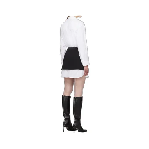 Long-Sleeve Panelled Shirtdress