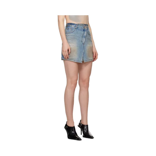Asymmetrical Denim Skirt