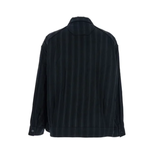Striped Zip-Up Shirt