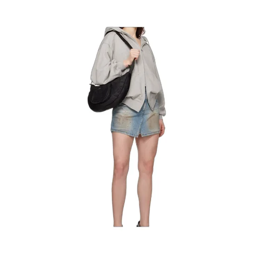 Asymmetrical Denim Skirt