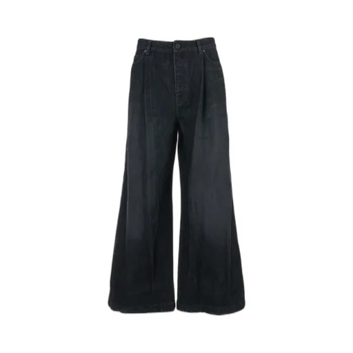 Denim Trousers With Belt Loops