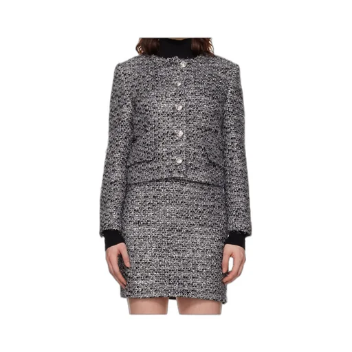 Round-Neck Cropped Jacket