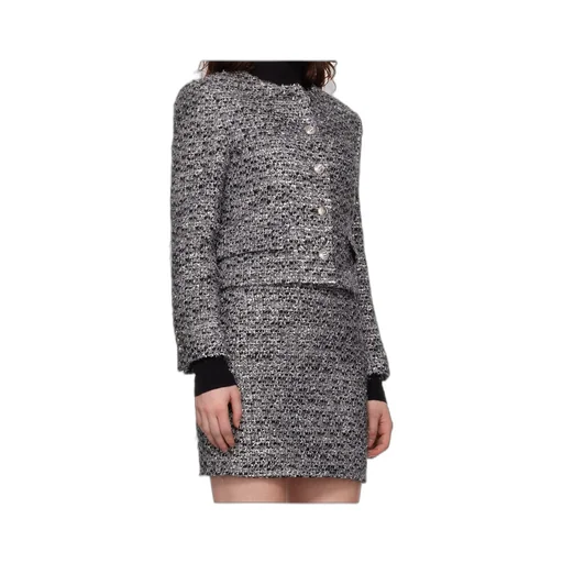 Round-Neck Cropped Jacket