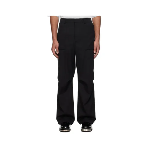 Zipper Panel Casual Pants