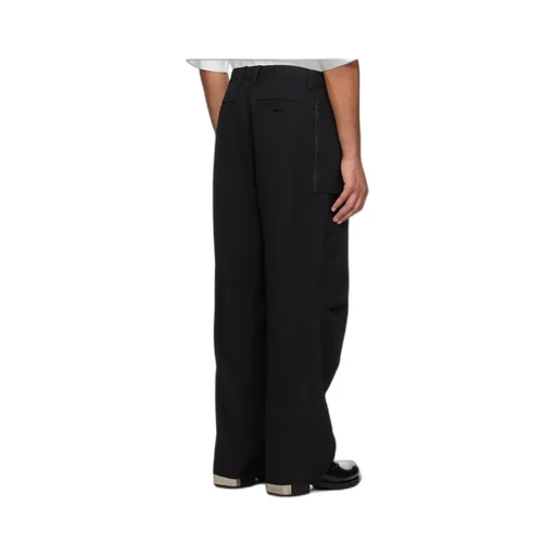 Zipper Panel Casual Pants