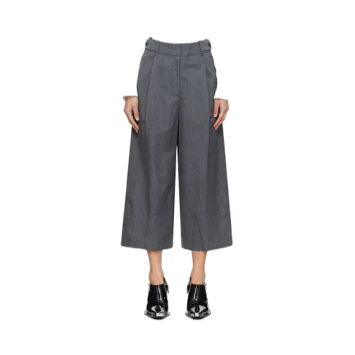 Double Waisted Tucked Trousers