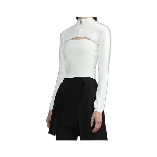 Turtleneck Zip-Up Sweater