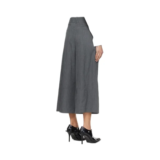 Double Waisted Tucked Trousers