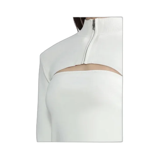 Turtleneck Zip-Up Sweater