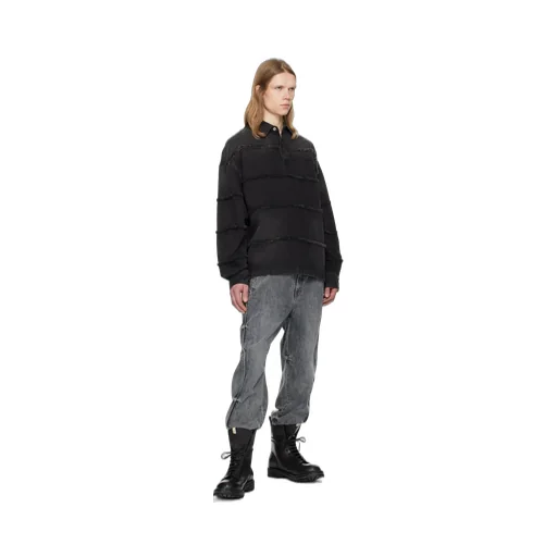 Long-Sleeved Polo Shirt