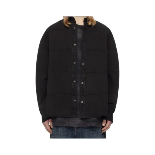 Horizontal Stitched Denim Shirt
