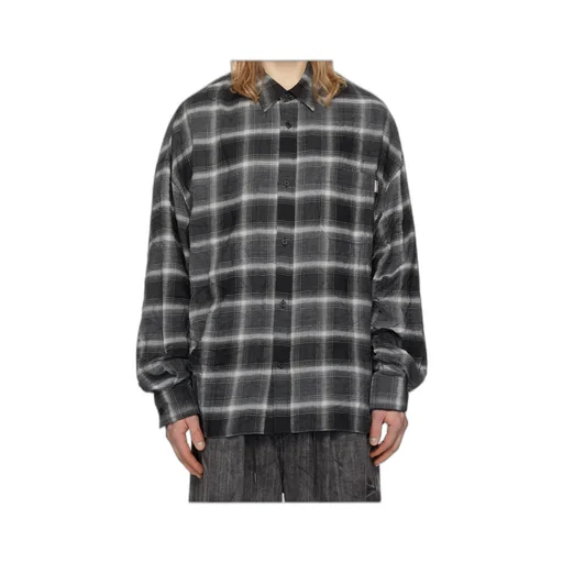 Crinkled Check Shirt