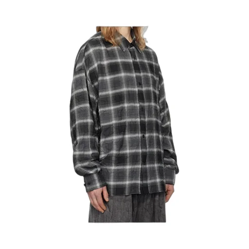 Crinkled Check Shirt