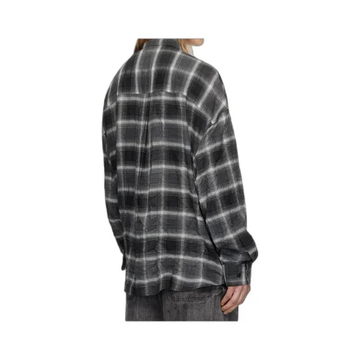Crinkled Check Shirt