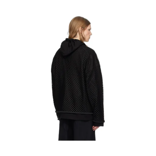 Oversized Mesh Hoodie