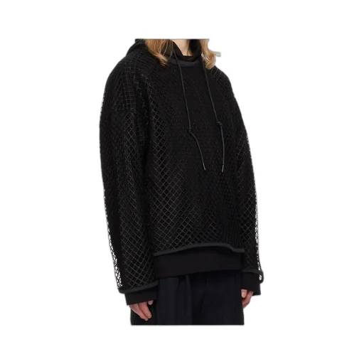 Oversized Mesh Hoodie