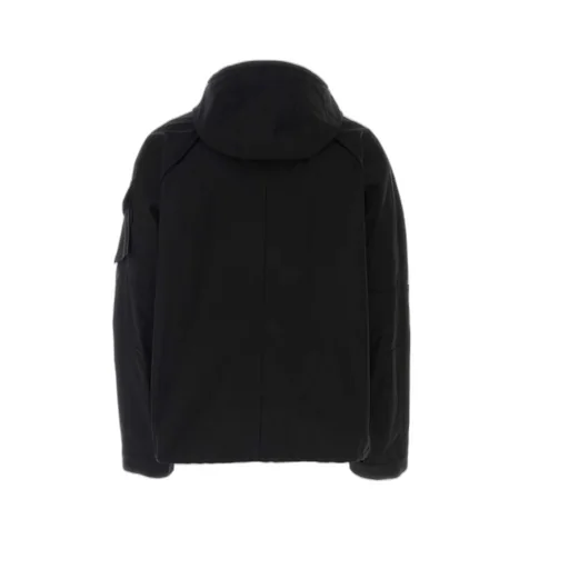 Drawstring Hood Shirt Jacket