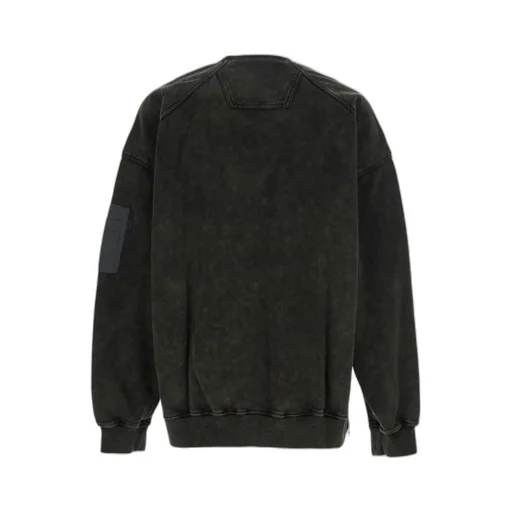 Crewneck Sweater With Sleeve Zip Pocket