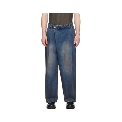 Wide-Leg Asymmetrical Jeans