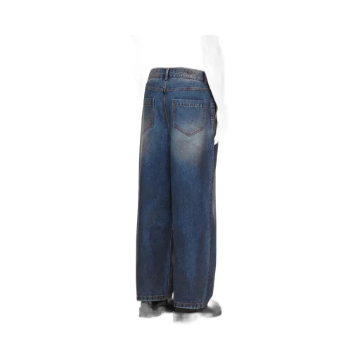 Wide-Leg Asymmetrical Jeans