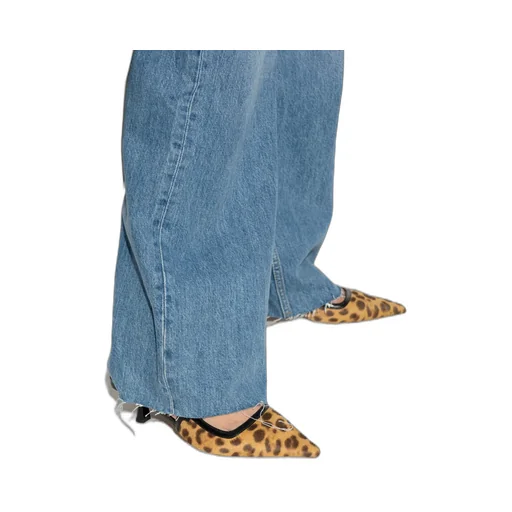Leopard Printed Pointed Toe Pumps