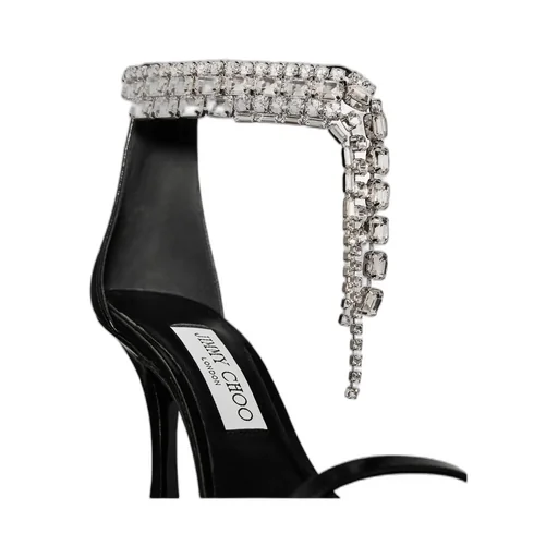 Embellished Strap Heeled Sandals