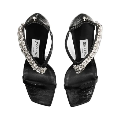 Embellished Strap Heeled Sandals