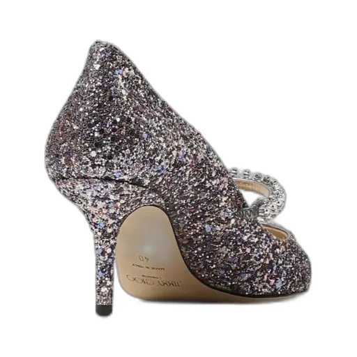 Glittered Pointed Toe Pumps