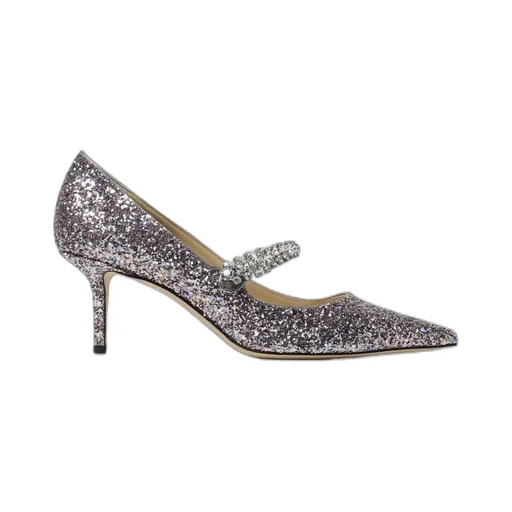 Glittered Pointed Toe Pumps