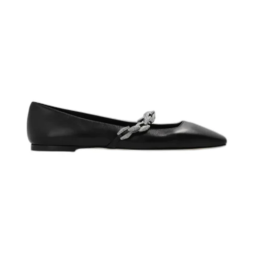 Chain Embellished Ballerina Flats