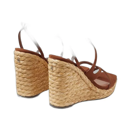 Ayla 110Mm Raffia Wedge Sandals